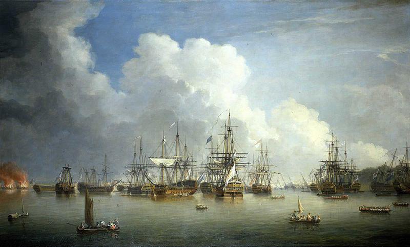 Dominic Serres The Captured Spanish Fleet at Havana, August-September 1762